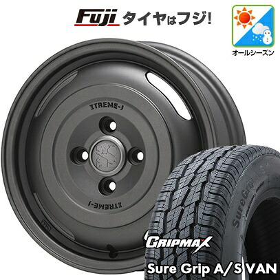 【新品】プロボックス/サクシード(160系) オールシーズンタイヤ ホイール4本セット 155R14C 88/86T グリップマックス シュアグリップ オールシーズン Van(限定2024年製) MLJ エクストリームJ ジャーニー 5J 14インチ(送料無料)｜フジコーポレーション