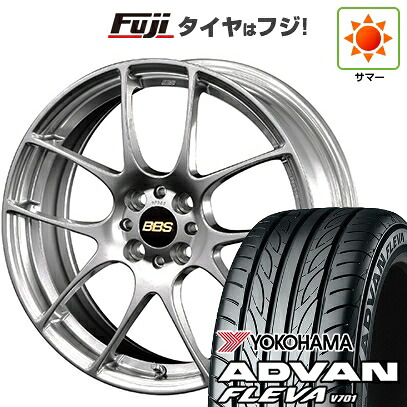 【新品国産車用4穴100】 夏タイヤ ホイール4本セット 195/40R17 ヨコハマ アドバン フレバV701 BBS JAPAN RF 7J 17インチ(送料無料)｜フジコーポレーション