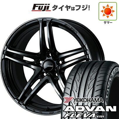 【新品国産車用4穴100】 夏タイヤ ホイール4本セット 195/55R16 ヨコハマ アドバン フレバV701 WEDS ウェッズスポーツ SA-52R 6.5J 16インチ(送料無料)|フジコーポレーション