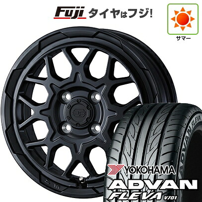【新品 軽自動車】N-BOX タント スペーシア 夏タイヤ ホイール4本セット 165/55R15 ヨコハマ アドバン フレバV701 WEDS ウェッズアドベンチャー スタットベルク2 4.5J 15インチ(送料無料)