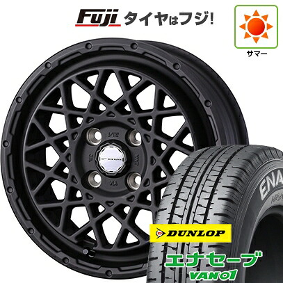 【新品】プロボックス/サクシード(リフトアップ) 夏タイヤ ホイール4本セット 185/80R14 102/100N ダンロップ エナセーブ VAN01 WEDS ウェッズアドベンチャー マッドヴァンス 09 5J 14インチ(送料無料)
