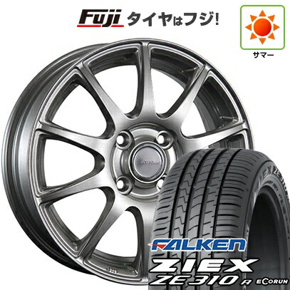 【新品国産車用4穴100】 夏タイヤ ホイール4本セット 185/55R15 ファルケン ジークス ZE310R エコラン(限定) ブリヂストン エコフォルム SE-23 6J 15インチ(送料無料)|フジコーポレーション