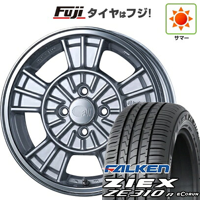 【新品国産車用4穴100】 夏タイヤ ホイール4本セット 195/50R16 ファルケン ジークス ZE310R エコラン(限定) ENKEI エンケイ all オールフォーティーン【限定】 6.5J 16インチ(送料無料)|フジコーポレーション