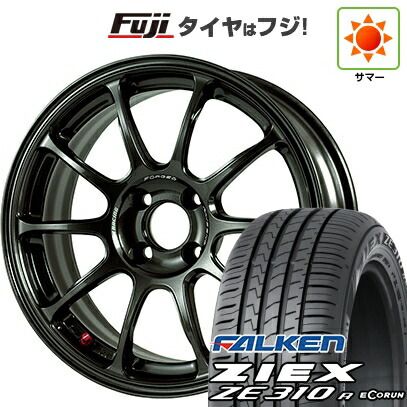 【新品国産車用4穴100】 夏タイヤ ホイール4本セット 185/55R15 ファルケン ジークス ZE310R エコラン(限定) RAYS レイズ ボルクレーシング ZE40 6J 15インチ(送料無料)