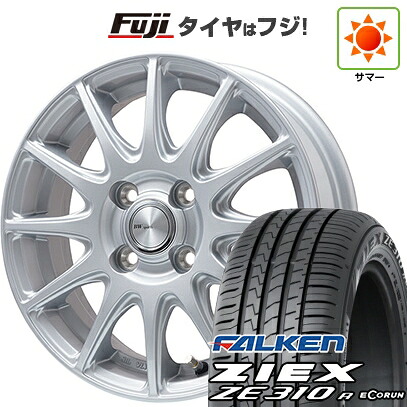 【新品国産車用4穴100】 夏タイヤ ホイール4本セット 185/60R15 ファルケン ジークス ZE310R エコラン(限定) ビッグウエイ BWスポーツ S-120 メタルシルバー 5.5J 15インチ(送料無料)