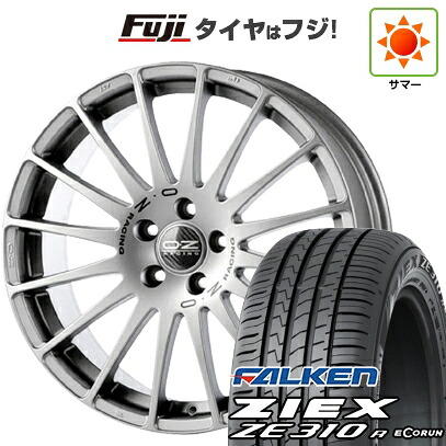 【新品国産車用4穴100】 夏タイヤ ホイール4本セット 205/45R17 ファルケン ジークス ZE310R エコラン(限定) OZ スーパーツーリズモ GT 7J 17インチ(送料無料)