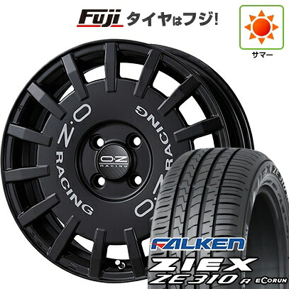【新品国産車用4穴100】 夏タイヤ ホイール4本セット 195/45R16 ファルケン ジークス ZE310R エコラン(限定) OZ ラリーレーシング 6.5J 16インチ(送料無料)|フジコーポレーション