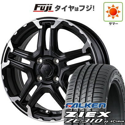 【新品国産車用4穴100】 夏タイヤ ホイール4本セット 185/60R15 ファルケン ジークス ZE310R エコラン(限定) モンツァ JPスタイル MJ-T 5.5J 15インチ(送料無料)