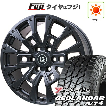【新品】ランクル250/ランクル300 夏タイヤ ホイール4本セット 265/55R20 ヨコハマ ジオランダー A/T4 G018 RBL ビッグウエイ B-LUGNAS BRD(マットブラック) トヨタ車専用 8.5J 20インチ(送料無料)