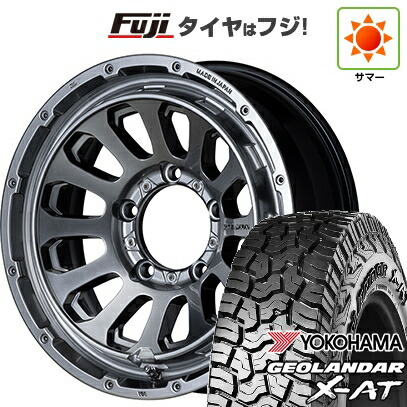【新品】ジムニーシエラ/ジムニーノマド 夏タイヤ ホイール4本セット 225/70R16 ヨコハマ ジオランダー X-AT G016 WL エムテクノ M.T.S.JAPAN X CROSS TW【限定】 6J 16インチ(送料無料)
