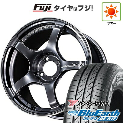 【新品国産車用5穴114.3】 夏タイヤ ホイール4本セット 205/55R16 ヨコハマ ブルーアース AE-01F ヨコハマ アドバンレーシング TC-4 7J 16インチ(送料無料) 100,850円