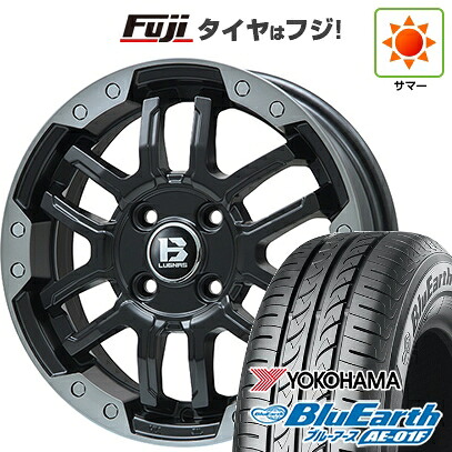【新品国産車用5穴114.3】 夏タイヤ ホイール4本セット 205/60R16 ヨコハマ ブルーアース AE-01F ビッグウエイ B-LUGNAS FRD(マットブラック/ブラッククリアリム) 6.5J 16インチ(送料無料) 61,765円