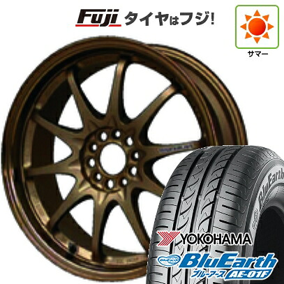 【新品国産車用5穴114.3】 夏タイヤ ホイール4本セット 205/60R16 ヨコハマ ブルーアース AE-01F RAYS レイズ ボルクレーシング CE28N 7J 16インチ(送料無料)｜フジコーポレーション