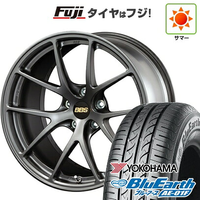 【新品国産車用5穴100】 夏タイヤ ホイール4本セット 205/55R16 ヨコハマ ブルーアース AE-01F BBS JAPAN RI-A 7J 16インチ(送料無料)｜フジコーポレーション