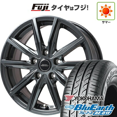 【新品国産車用5穴114.3】 夏タイヤ ホイール4本セット 205/55R16 ヨコハマ ブルーアース AE-01F エルベ エステローザ EST-α ディープグレー 6.5J 16インチ(送料無料)