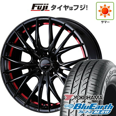 【新品国産車用5穴100】 夏タイヤ ホイール4本セット 195/65R15 ヨコハマ ブルーアース AE-01F WEDS ウェッズ ノヴァリス ローグ QR 6J 15インチ(送料無料)