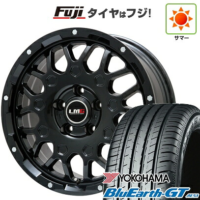 【新品】フリード クロスター 夏タイヤ ホイール4本セット 205/45R17 ヨコハマ ブルーアース GT AE51 レアマイスター LMG MS-9W グロスブラック 6.5J 17インチ(送料無料)｜フジコーポレーション