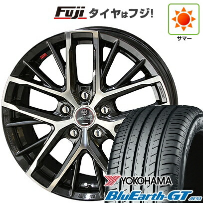 【新品】フリード クロスター 夏タイヤ ホイール4本セット 185/65R15 ヨコハマ ブルーアース GT AE51 共豊 スマック レヴィラ【限定】 6J 15インチ(送料無料)
