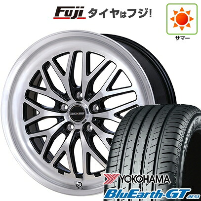 【新品国産車用5穴114.3】 夏タイヤ ホイール4本セット 225/45R19 ヨコハマ ブルーアース GT AE51 モンツァ ジェクシス GM210 7J 19インチ(送料無料)｜フジコーポレーション