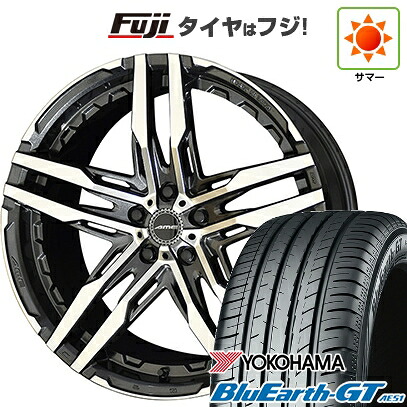 【新品国産車用5穴114.3】 夏タイヤ ホイール4本セット 215/45R18 ヨコハマ ブルーアース GT AE51 共豊 シャレン RG【限定】 8J 18インチ(送料無料)