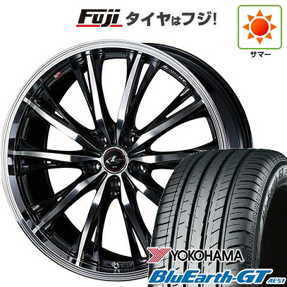 【新品国産車用5穴114.3】 夏タイヤ ホイール4本セット 225/45R19 ヨコハマ ブルーアース GT AE51 WEDS ウェッズ レオニス RT 7J 19インチ(送料無料) 119,600円