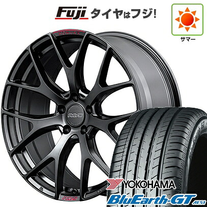 【新品国産車用5穴114.3】 夏タイヤ ホイール4本セット 225/45R19 ヨコハマ ブルーアース GT AE51 RAYS レイズ ホムラ 2X7FT SPORT EDITION 8.5J 19インチ(送料無料)