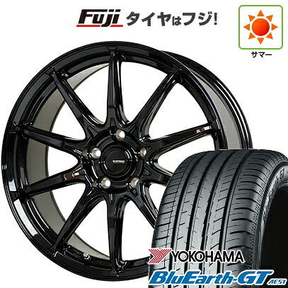 【新品】フリード クロスター 夏タイヤ ホイール4本セット 205/45R17 ヨコハマ ブルーアース GT AE51 ホットスタッフ ジースピード G-05 7J 17インチ(送料無料)
