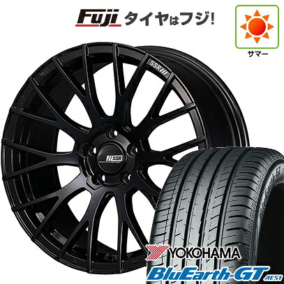 【新品国産車用5穴100】 夏タイヤ ホイール4本セット 225/40R18 ヨコハマ ブルーアース GT AE51 SSR ライナー M10モノブロック 8.5J 18インチ(送料無料)