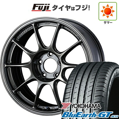 【新品】フリード クロスター 夏タイヤ ホイール4本セット 205/45R17 ヨコハマ ブルーアース GT AE51 WEDS ウェッズスポーツ TC-105X 7.5J 17インチ(送料無料)