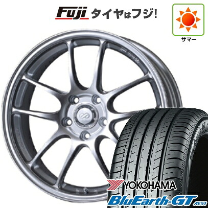 【新品国産車用5穴114.3】 夏タイヤ ホイール4本セット 225/40R18 ヨコハマ ブルーアース GT AE51 ENKEI エンケイ PerformanceLine PF01 8J 18インチ(送料無料)