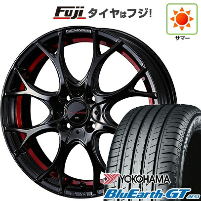 【新品国産車用5穴114.3】 夏タイヤ ホイール4本セット 205/50R17 ヨコハマ ブルーアース GT AE51 WEDS ウェッズ ノヴァリス ローグ UY 6.5J 17インチ(送料無料)