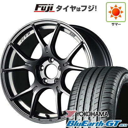 【新品国産車用5穴100】 夏タイヤ ホイール4本セット 225/40R18 ヨコハマ ブルーアース GT AE51 SSR GT GTX02 8.5J 18インチ(送料無料)
