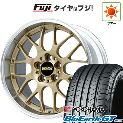 【新品国産車用5穴114.3】 夏タイヤ ホイール4本セット 235/40R19 ヨコハマ ブルーアース GT AE51 BBS JAPAN RS-GT 8.5J 19インチ(送料無料)