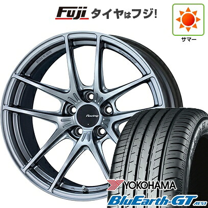 【新品国産車用5穴114.3】 夏タイヤ ホイール4本セット 245/40R19 ヨコハマ ブルーアース GT AE51 ENKEI エンケイ Racing NVR5 9J 19インチ(送料無料)