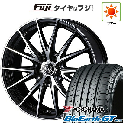 【新品国産車用5穴100】 夏タイヤ ホイール4本セット 195/65R15 ヨコハマ ブルーアース GT AE51 WEDS ウェッズ ライツレー VS 6J 15インチ(送料無料)