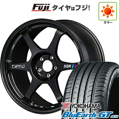 【新品国産車用5穴114.3】 夏タイヤ ホイール4本セット 225/50R18 ヨコハマ ブルーアース GT AE51 SSR Type-c FORGED 7.5J 18インチ(送料無料)｜フジコーポレーション