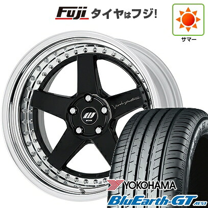 【新品国産車用5穴114.3】 夏タイヤ ホイール4本セット 225/45R19 ヨコハマ ブルーアース GT AE51 WORK ワーク ジスタンス W5S S/W 8.5J 19インチ(送料無料)