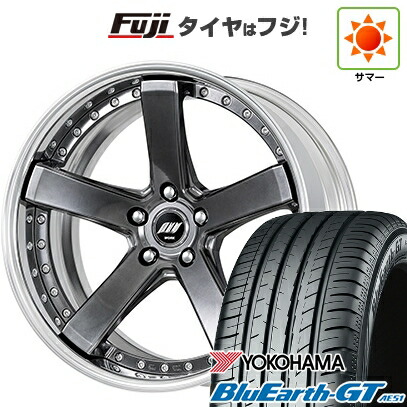 【新品国産車用5穴114.3】 夏タイヤ ホイール4本セット 245/40R19 ヨコハマ ブルーアース GT AE51 WORK ワーク バックレーベルジースト BST-2 8J 19インチ(送料無料) 198,900円