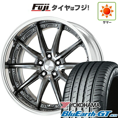 【新品国産車用5穴114.3】 夏タイヤ ホイール4本セット 225/45R19 ヨコハマ ブルーアース GT AE51 WORK ワーク ランベック LS10 8.5J 19インチ(送料無料)|フジコーポレーション