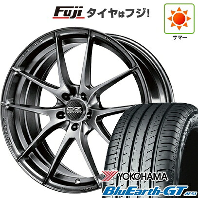 【新品国産車用5穴100】 夏タイヤ ホイール4本セット 215/45R17 ヨコハマ ブルーアース GT AE51 OZ レッジェーラHLT 7.5J 17インチ(送料無料)
