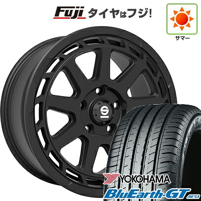 【新品国産車用5穴114.3】 夏タイヤ ホイール4本セット 215/45R18 ヨコハマ ブルーアース GT AE51 OZ SPARCO グラベル 8J 18インチ(送料無料)