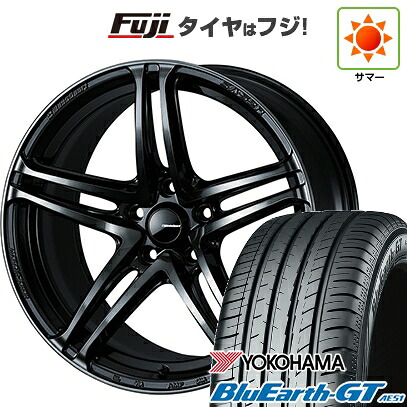 【新品国産車用5穴114.3】 夏タイヤ ホイール4本セット 225/40R18 ヨコハマ ブルーアース GT AE51 WEDS ウェッズスポーツ SA-52R 8J 18インチ(送料無料)