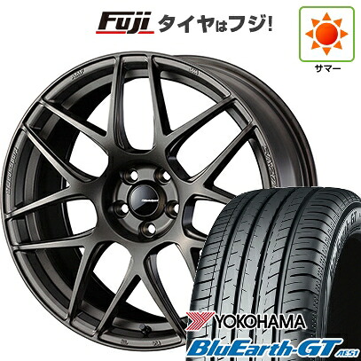 【新品国産車用5穴100】 夏タイヤ ホイール4本セット 205/50R17 ヨコハマ ブルーアース GT AE51 WEDS ウェッズスポーツ SA-27R【限定】 7.5J 17インチ(送料無料)