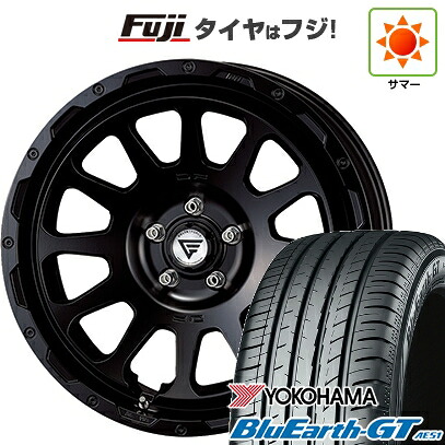 【新品国産車用5穴114.3】 夏タイヤ ホイール4本セット 225/50R18 ヨコハマ ブルーアース GT AE51 デルタフォース オーバル 8J 18インチ(送料無料)