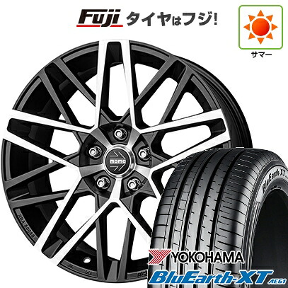 【新品国産車用5穴114.3】 夏タイヤ ホイール4本セット 225/50R18 ヨコハマ ブルーアース XT AE61 モモ アベンジャー 8J 18インチ(送料無料) 113,500円