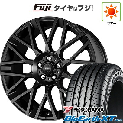 【新品国産車用5穴114.3】 夏タイヤ ホイール4本セット 205/55R17 ヨコハマ ブルーアース XT AE61 モモ リベンジ 7J 17インチ(送料無料)｜フジコーポレーション