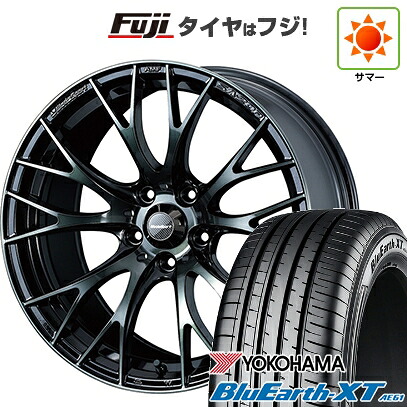 【新品国産車用5穴114.3】 夏タイヤ ホイール4本セット 215/60R17 ヨコハマ ブルーアース XT AE61 WEDS ウェッズスポーツ SA-20R 7.5J 17インチ(送料無料)｜フジコーポレーション