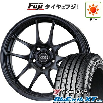【新品国産車用5穴114.3】 夏タイヤ ホイール4本セット 225/50R18 ヨコハマ ブルーアース XT AE61 ENKEI エンケイ PerformanceLine PF01 7J 18インチ(送料無料)