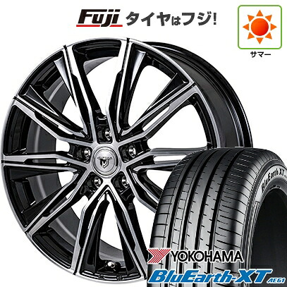 【新品国産車用5穴114.3】 夏タイヤ ホイール4本セット 215/50R18 ヨコハマ ブルーアース XT AE61 モンツァ JPスタイル MJ-X 7.5J 18インチ(送料無料)|フジコーポレーション