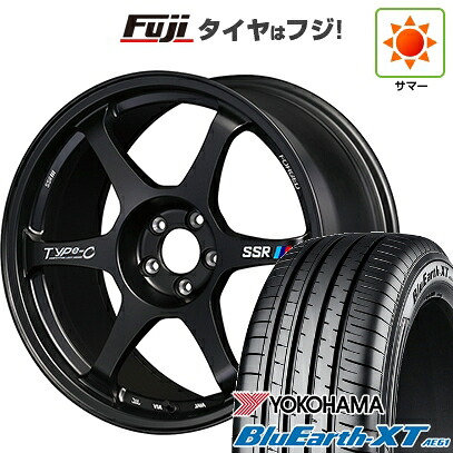 【新品国産車用5穴114.3】 夏タイヤ ホイール4本セット 225/50R18 ヨコハマ ブルーアース XT AE61 SSR Type-c FORGED 8J 18インチ(送料無料)|フジコーポレーション